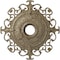 Ekena Millwork Orleans Medallion (Canopies up to 8 1/4"), 38 3/8"OD x 6 5/8"ID x 2 7/8"P, Gobi Desert Crackle CM38OLGDC - alternate 1
